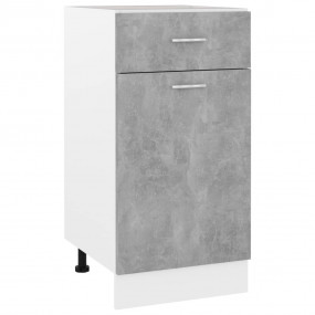 Drawer Bottom Cabinet Concrete grey Engineered wood Med...