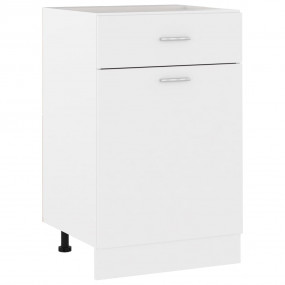 Drawer Bottom Cabinet White Engineered wood Kitchen Cab...