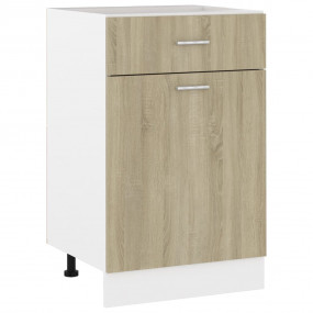 Drawer Bottom Cabinet Sonoma Oak Engineered Wood Medium