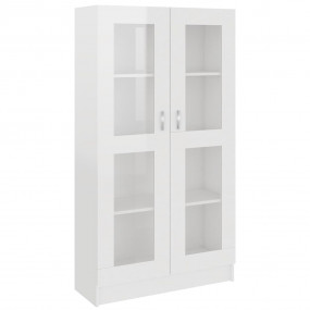 Display Cabinet High gloss white Engineered wood Standa...