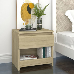 Bedside Cabinet Set of 2 Sonoma Oak Engineered wood Sma...