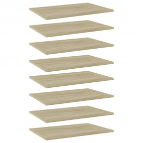Shelf Set of 8 Sonoma oak Engineered wood 23.6x15.7 in