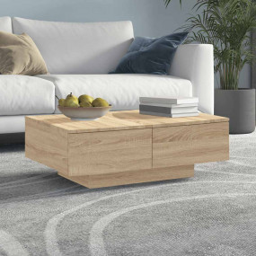 Coffee Table Sonoma oak Engineered wood Storage Coffee ...