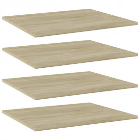 Shelf Set of 4 Sonoma oak Engineered wood Simplistic Sh...