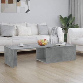Coffee Table Concrete gray Engineered wood Large Durabl...