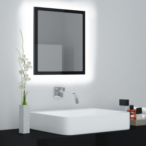 Mirror High gloss black Engineered wood and acrylic