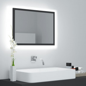 Mirror Grey Engineered wood, acrylic 23.6x3.3x14.6 in