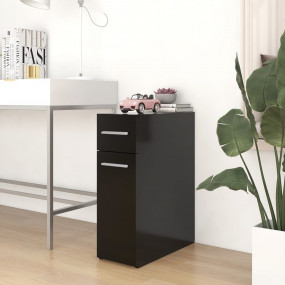 Apothecary Cabinet Black Engineered wood Medium