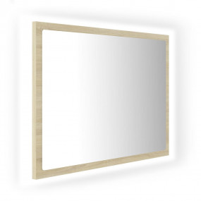 Mirror Sonoma Oak Engineered wood, acrylic 23.6 x 14.6 ...