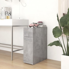 Apothecary Cabinet Concrete Grey Engineered Wood Compac...