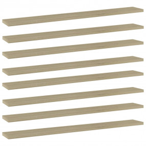 Shelf Set of 8 Sonoma Oak Engineered Wood Standard Simp...