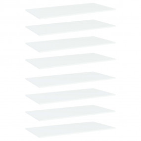 Shelf Set of 8 White Engineered wood 31.5 x 7.9 in Shel...
