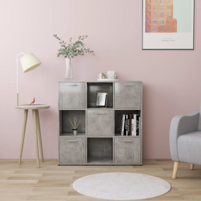 Book Cabinet Concrete grey Engineered wood Medium Book ...