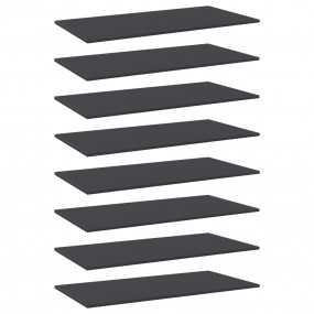 Shelf Set of 8 Grey Engineered wood 31.5 x 7.9 x 0.6 in