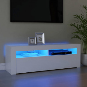 TV Cabinet White Engineered Wood Medium TV Cabinet Rect...