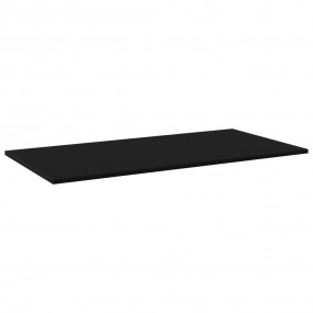 Shelf Set of 8 Black Engineered wood Extra Shelf Sleek ...