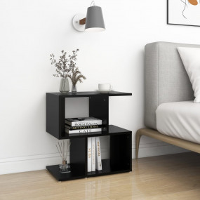 Bedside Cabinet Black Engineered wood Medium Bedside Ca...