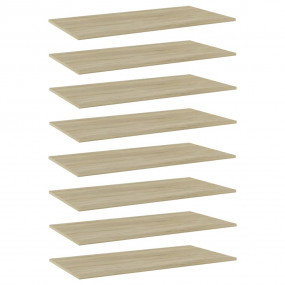 Shelf Set of 8 Sonoma oak Engineered wood 31.5 x 11.8 x...