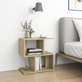 Bedside Cabinet Sonoma Oak Engineered Wood Bedside Cabi...