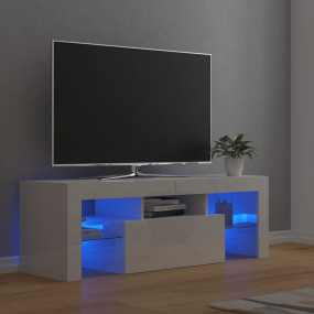 TV Cabinet High gloss white Engineered wood Medium TV C...