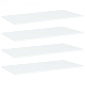 Shelf Set of 4 White Engineered wood Standard size for ...