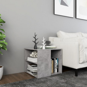 Side Table Concrete Grey Engineered wood Compact Side T...