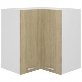 Hanging Corner Cabinet Sonoma oak Engineered wood Corne...