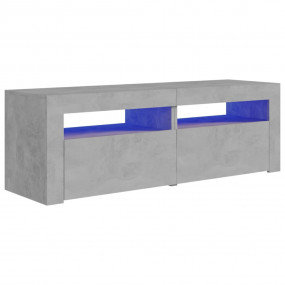 TV Cabinet Concrete Gray Engineered Wood Standard TV Ca...