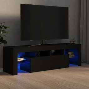 TV Cabinet Black Engineered wood Medium TV Cabinet Rect...