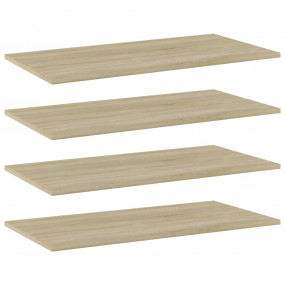 Shelf Set of 4 Sonoma oak Engineered wood Extra shelf p...