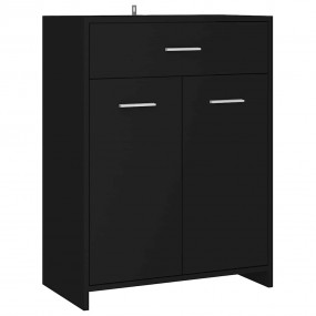 Bathroom Cabinet Black Engineered wood Medium Bathroom ...