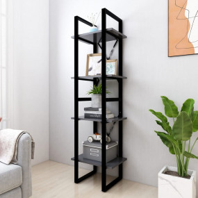 Book Cabinet Gray Engineered wood, metal Large Book Cab...