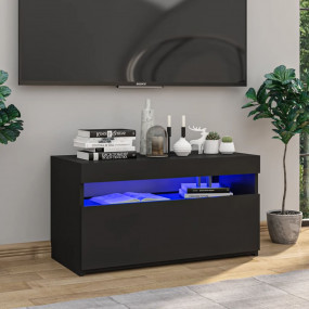 TV Cabinet Black Engineered wood Medium TV Cabinet Rect...