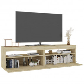 TV Cabinet Set of 2 Sonoma oak Engineered wood Large TV...