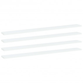 Shelf Set of 4 White Engineered wood 39.4 x 3.9 x 0.6 i...