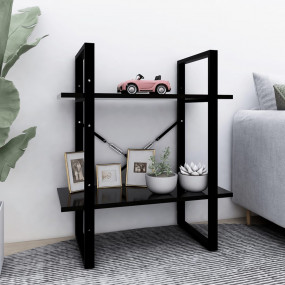 Book Cabinet Black Engineered Wood Medium Book Cabinet