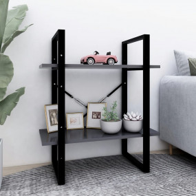 Book Cabinet Grey Engineered Wood Medium Book Cabinet