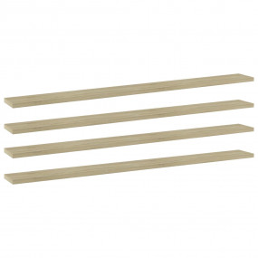 Shelf Set of 4 Sonoma oak Engineered wood