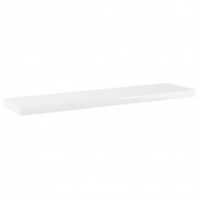Shelf Set of 8 High gloss white Engineered Wood Standar...