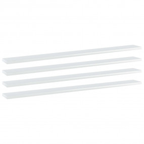 Shelf Set of 4 High gloss white Engineered wood