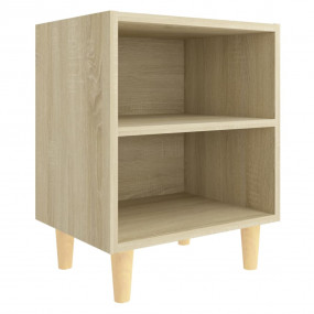 Bed Cabinet Sonoma Oak Engineered wood, solid eucalyptu...