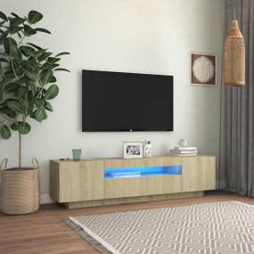 TV Cabinet Sonoma Oak Engineered Wood Large TV Cabinet