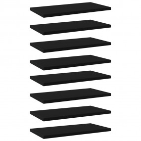 Shelf Set of 8 Black Engineered wood Medium Stackable S...