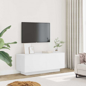 TV Cabinet White Engineered Wood Medium TV Cabinet Rect...