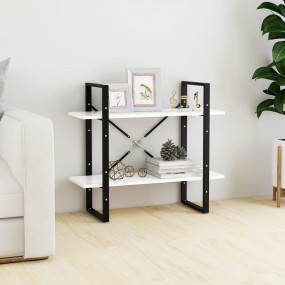 Book Cabinet White Engineered wood, Metal Medium Book C...