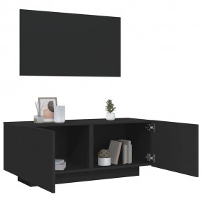 TV Cabinet Black Engineered Wood 39.4 x 13.8 x 15.7 in ...