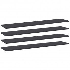 Shelf Set of 4 Grey Engineered wood Medium Simplistic S...