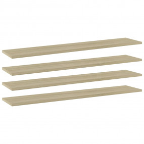 Shelf Set of 4 Sonoma Oak Engineered wood 39.4x7.9x0.6 ...