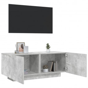 TV Cabinet Concrete Grey Engineered Wood Standard TV Ca...