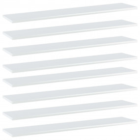 Shelf Set of 8 High gloss white Engineered wood